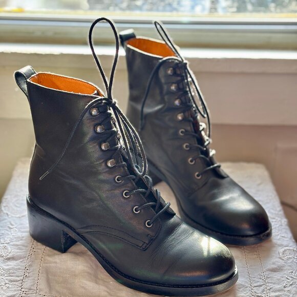 SOLD Madewell Patti boot Sz 8 Black Leather - Picture 3 of 11